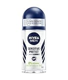 NIVEA MEN Sensitive Protect Deo Roll-On (50 ml), Antitranspirant für sensible Haut, Deodorant...