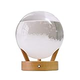 Sturmglas - Kreative Glas Barometer Wetterstation Desktop Dekoration, Kugelförmige...