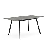 B&D home Esstisch SVANTJE | ausziehbar 120-160x80 cm 4-6 Personen Küchentisch Holztisch mit...