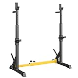 LIFERUN Squat Rack Hantelständer, Kniebeugenständer, verstellbare Langhantelablage...