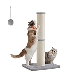 Feandrea Kratzbaum, 85 cm hoch, Kratzsäule XL, 13 cm Dicker Stamm, Katzenbaum, Kratzstamm für...
