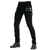 motorradhose damen mit protektoren, Motorradhose Damen Damenjeans Atmungsaktiv Motorrad Hose...