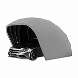 WanghaiyanBD EDelstahl Carport faltbare einziehbare Automarkise halbautomatik dauerhafter Unterstand...