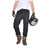 oFzimTo Motorradhose Herren mit Protektoren, Motorrad Jeans Herren, Klassisch Motorrad Hosen Herren,...