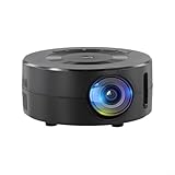 Leichter schwarzer Projektor für mobile Geräte mit flexiblem Laden, nahtloser Videoanzeige und...