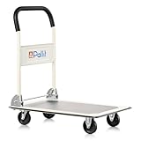 Pallit CARRY Transportwagen klappbar 150kg Rollwagen mit Anti-Rutsch-Beschichtung Lenkbarer...