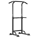 SogesPower Dip-Station & Klimmzugturm, Dip-Ständer, multifunktional, für Zuhause, Krafttraining,...