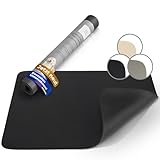 Miggo® Saugfähige Premium Napfunterlage für Katzen und Hunde, 40x50 cm Schwarz Futtermatte...