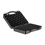 Wiltec Waffenkoffer 310 x 256 x 86 mm für Kurzwaffen, Pistolenkoffer mit Schaumstoffpolsterung für...