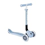 GLOBBER – JUNIOR Foldable Fantasy Lights | 3-rädriger Scooter ab 2 Jahren mit LED-Vorderrädern,...