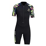 Neoprenanzug Herren 1,5 mm Shorty mit UV-Schutz für Wassersport Tauchen Schwimmen Kaltes Wasser-...