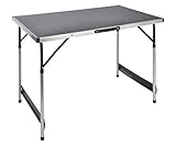 Spetebo Höhenverstellbarer Alu Campingtisch 100x60 cm - verstellbar auf 4 Höhen (73, 80, 87 und...