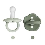 Moonkie Schnuller 2er-Pack, Schnuller Silikon 6+ Monate, Baby Schnuller 6-18 Monate, BPA-freier,...