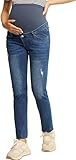 Maacie Umstandsjeans mit Hohe Taille Hosen Umstandsjeans Casual Hosen Skinny Elastic Umstandsjeans...