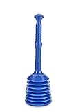 TURBO PRODUKTE Turbo Stampfer Blau - Pömpel rohrfrei - Saugglocke für Toilette, Waschbecken,...