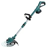 Rasentrimmer mit Akku 21V | Kabellos & Leise für Präzisionsschnitt | Max. 60 Min Laufzeit | 4-in-1...