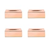 VENEKA 4 x Papierhalter, elegant, königsgoldfarben, für Auto und Zuhause, rechteckig, für...