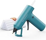 Kabellose Mini-Heißklebepistole mit 20 PCS 7×140mm Klebesticks, 90s Schnellaufheizung, Tragbare...
