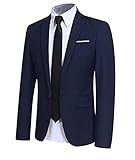 Allthemen Sakko Herren Slim Fit Sportlich Anzugjacke Herren Blazer für Business Hochzeit Freizeit...