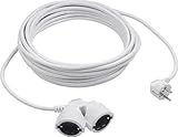 Meister Kunststoff-Verlängerungskabel mit Doppelkupplung 10 m – für innen (IP20) –...