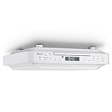 auna KRCD-100 BT Unterbau-Radio Küchenradio (CD-Player, Wecker, Timer, UKW-Radio, Bluetooth, MP3,...