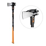Fiskars Spaltaxt IsoCore XXL zum Spalten von Stammstücken oder zum Eintreiben von Keilen, Länge:...