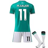 HUSSATEX Lpool 2025/2026 Salah Mo. Dritte Kinder Fußball Trikot & Shorts mit Socken Geschenk Set...