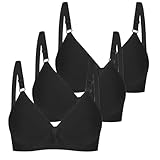 3er Pack BHS Damen Ohne Bügel Push Up BH Set Frauen Sexy Bustier Crop Top Sport-BHS Trainings-BH...