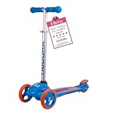 HUDORA Scooter Flitzkids 2.0 I Stabiler Kinderscooter mit großer Trittfläche I Höhenverstellbarer...