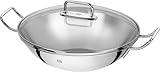 ZWILLING Plus Wok, Inkl. Glasdeckel und herausnehmbarer Gittereinsatz, Induktionsgeeignet,...