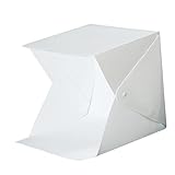 NUOBESTY Mini Fotostudio LED Faltbare Lichtbox für Produktfotografie Tragbare Fotozelt mit USB...