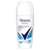 Rexona Nonstop Protection Deo Roll-On Cotton Dry Anti Transpirant mit 72 Stunden Schutz vor Schweiß...