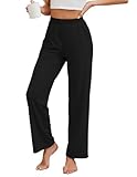 HAPYWER Jogginghose Damen Lange Hose Gerades Bein Haremshose luftig Lang Yogahose Locker Schlupfhose...
