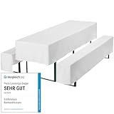 Gräfenstayn® Valentin - Biertischhussen-Set 3 TLG für Bierzeltgarnitur - 50cm oder 70cm...