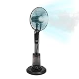 MEELRYD Stand-Ventilator mit Sprühnebel, inkl. Fernbedienung Timer-Funktion, 3 Windmodi, 3.2L...