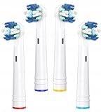 4 x Aufsteckbürsten Ersatzzahnbürsten Zahnbürstenköpfe Geeignet für Oral-B Zahnbürsten Floss,...