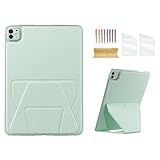 Dteck Schutzhülle für iPad Pro 13 Zoll (M4) 2024 Release Tablet Back Cover mit klappbarem...