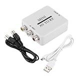 Nicear Bidirektionaler RCA/Composite AV-zu-RF-Modulator-Konverter AV2-Adapter PAL/NTSC/SECAM Zu...