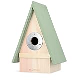 Navaris Vogelhaus aus Holz zum Aufhängen - Nistkasten für Singvögel, Meise, Star - Vogelhäuschen...