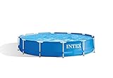 Intex Metal Frame Pool - Aufstellpool - Ø 366 x 76 cm - Mit Filteranlage - 12V