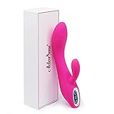 Vibratoren für Sie Klitoris und G-punkt mit Starke Funktion - Adorime Silikon Rabbit Vibrator...