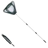 Kescher Angeln Teleskop Kescher 150cm, Fischernetz Klappbar Kompakt Angel Kescher Teich...