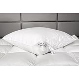 Mayaadi-Home Premium Kopfkissen 80x80 cm | 1400g Füllung, 3 Kammern Daunenkissen + Federn | 100%...