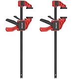 GETLITOOL Einhandzwingen 2tlg. Profi Schraubzwingen 75kg Spannkraft, Spannweite 310 mm, Dehnbereich...