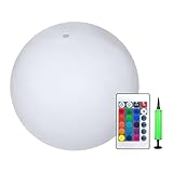 Light Up Beach Balls, Glow in The Dark LED Illumination, Floating Nightlight Design, Waterproof...