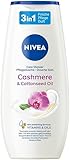 NIVEA Cashmere & Cottonseed Oil Pflegedusche (250 ml), pH-hautneutrales Duschgel mit Vitaminen und...