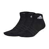 adidas Unisex Thin and Light 3 Pairs Knöchelsocken, Black/White, 37-39