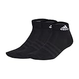 adidas Unisex Thin and Light 3 Pairs Knöchelsocken, Black/White, L(43-45)