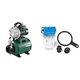 Metabo Hauswasserwerk HWW 4000/25 G (600971000) Karton, Nennaufnahmeleistung & Güde Wasserfilter...