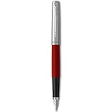 Parker Jotter Originals Füller | Klassisches Rot | Füllfederhalter mit mittlerer Feder | blaue...